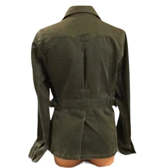 J.Crew Vintage Y2K Utility Army Jacket Olive Green Size S - Picture 4 of 7